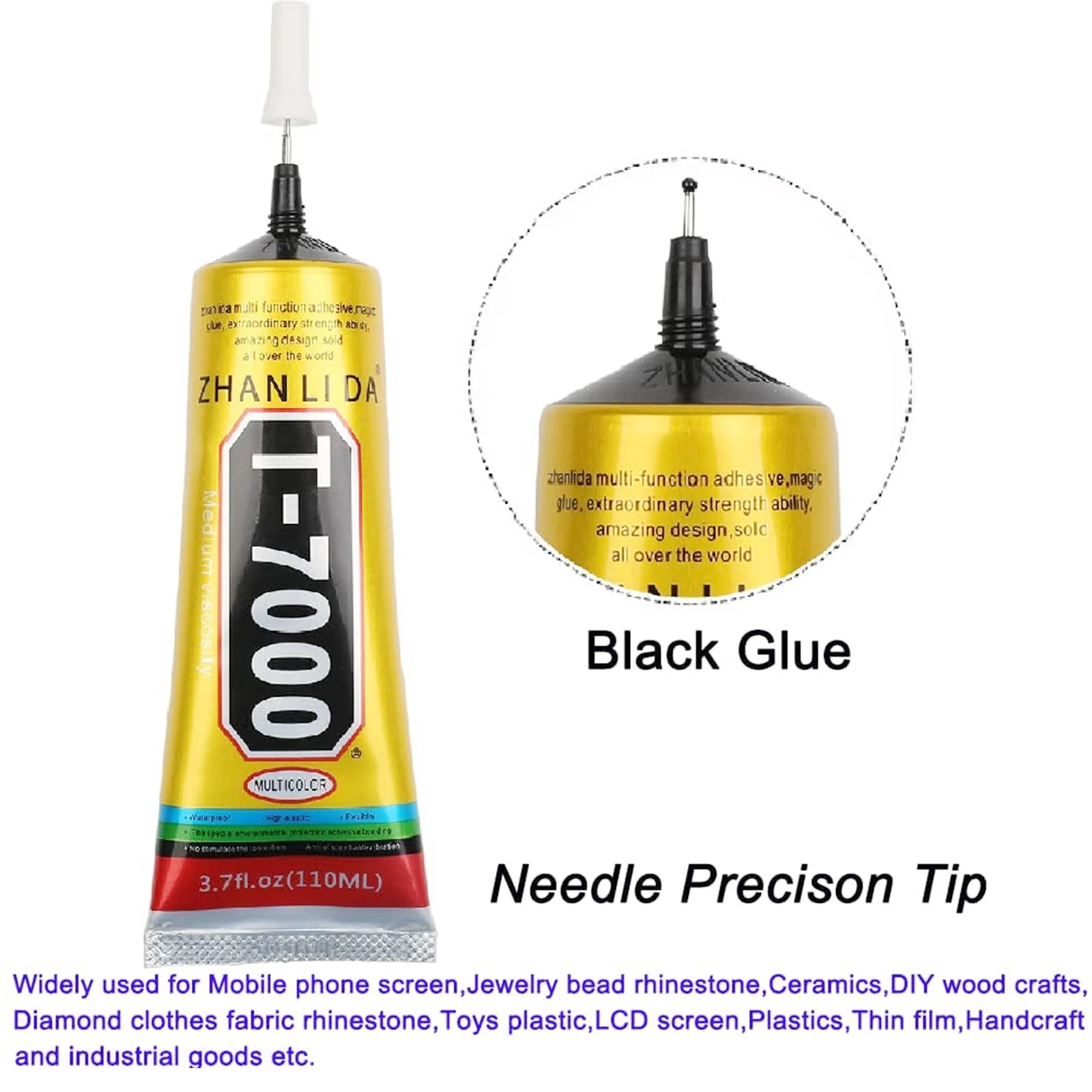 50mL T7000 LCD Screen Black Glue Multifunction Universal DIY Adhesive Glue