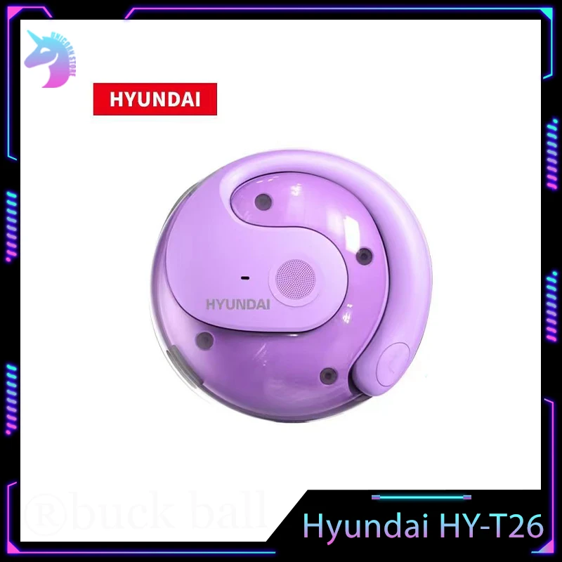 Hyundai Hy-T26 Pro Earphones Bluetooth 5.4 Earbuds Ultra Hardware 24h Long Battery Hifi Sound Quality Custom Life Headphone