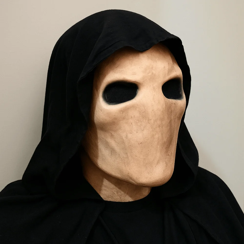 Faceless Man Halloween Slender - Face Mask Silicone ulasan dan harga