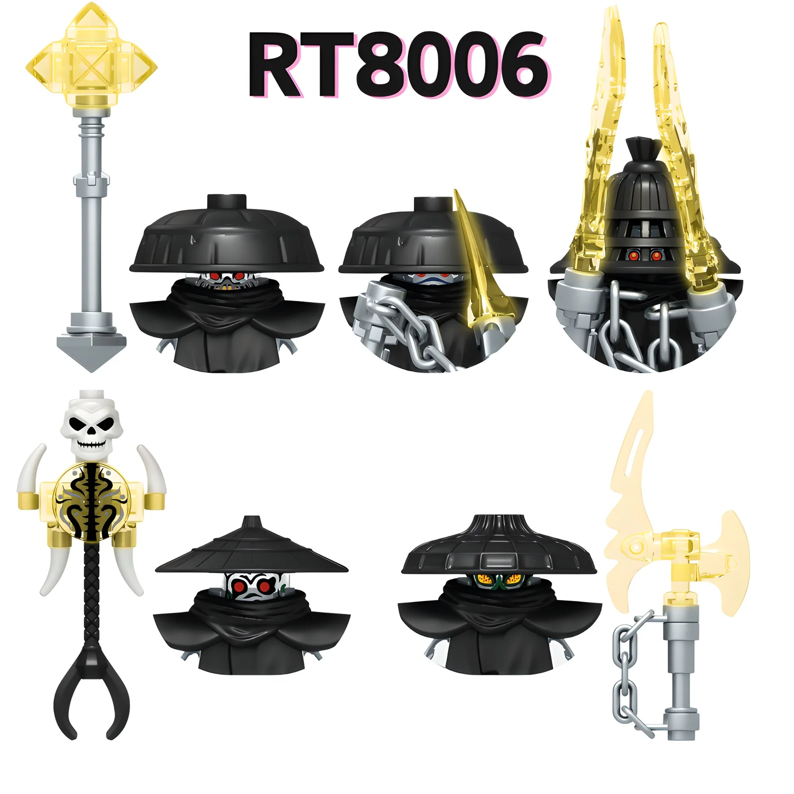 

RT8006 Заборочные собранные строительные блоки для пяти человек, игрушки