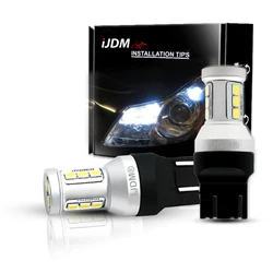 iJDM 7443 LED Bulbs T20 W21W W21/5W led Super Bright 12V Car DRL Turn Signal Back-up Parking Brake Reverse Light,Yellow White