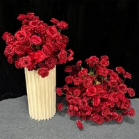 40cm 60cm White Red Artificial Flower Ball Rose Wedding Table Centerpiece Ball Window Display Event Party Stage Road Lead Floral 5