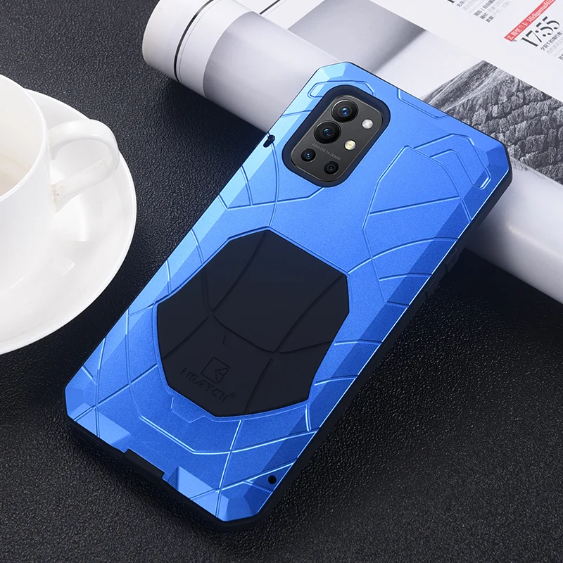 Imatch Armor Aluminum Metal Silicone Shockproof Cover For Oneplus 11 10 9 8 7t 7 Pro / 9r 9 8t 6t 6 Dirt Shock Proof Phone Case