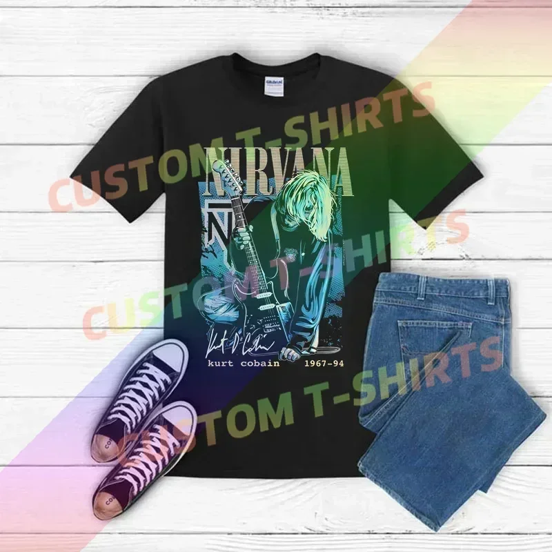 

2025 Men T Shirt Casual Music Enthusiast nirvanas T-Shirt Graphic Summer Short Sleeves 100% Cotton S-3XL Cool Tee