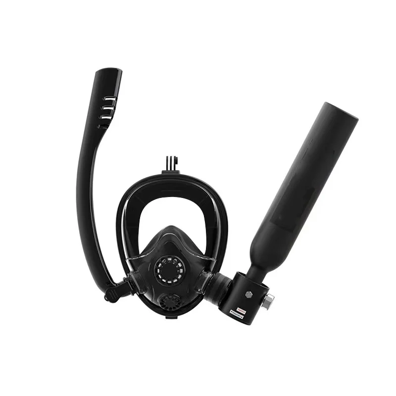 Underwater  Mini Scuba Tank with Snorkel Mask 0.5L Portable with Full Face Diving Mask  Bottle Diving Cylinder Kit