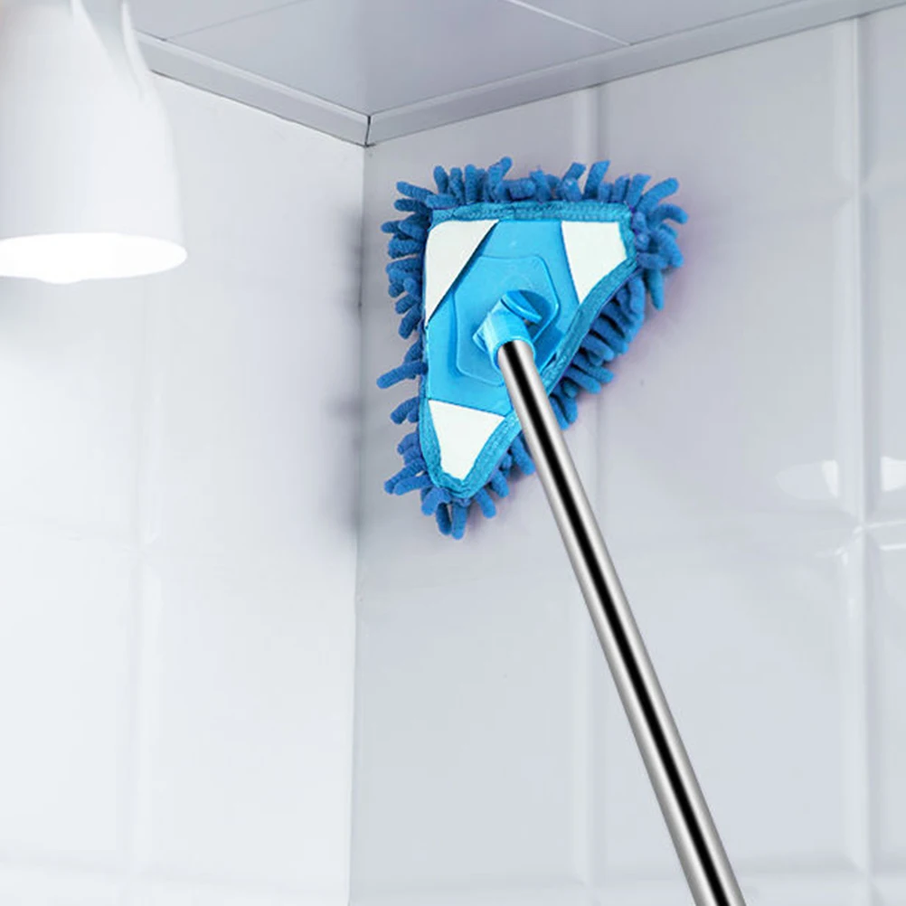 

Telescopic Triangular Mop 180 Degree Rotatable Plastic Cleaning Tool for Bath Tub Toilet Mirror Glass Ceiling Corner Mini Mop