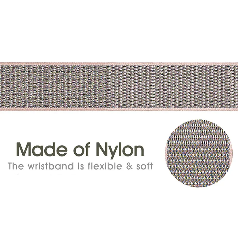 واقي حافظة حزام لسامسونج جالاكسي Fit3 ، سوار حلقة نايلون ، غطاء معدني ، سوار معصم