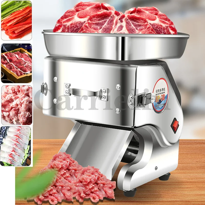 

Automatic Electric Cutter Meat Grinder Stainless steel Commercial Home Dicing Chopper Mincer Slicer Adjustable Multi-Function