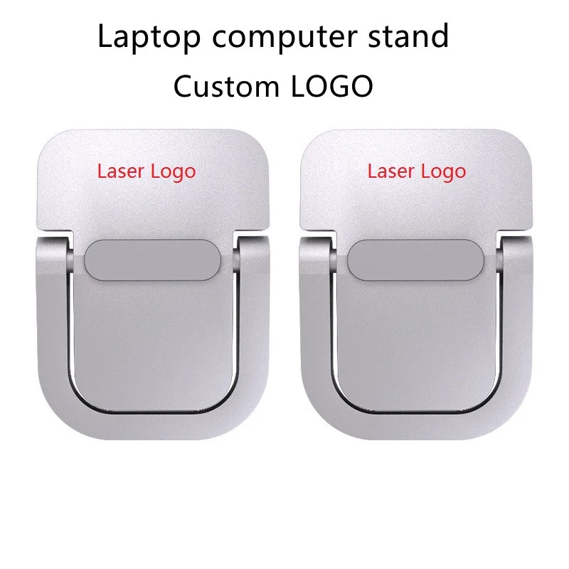 Customize Logo Zine Alloy Laptop Computer Stand PC Bracket Viewing Head Up Thermolysis Easy to Type Protects Waist Adjustable