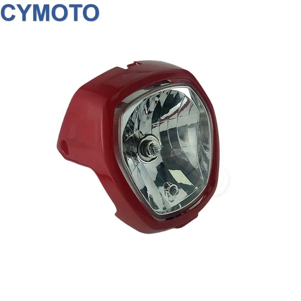 Motorcycle Headlight Assembly Fairing for Honda  2017-2021 NAVI NVA110B NAVI 110 33110-k74-a01 Red Motorcycle Light