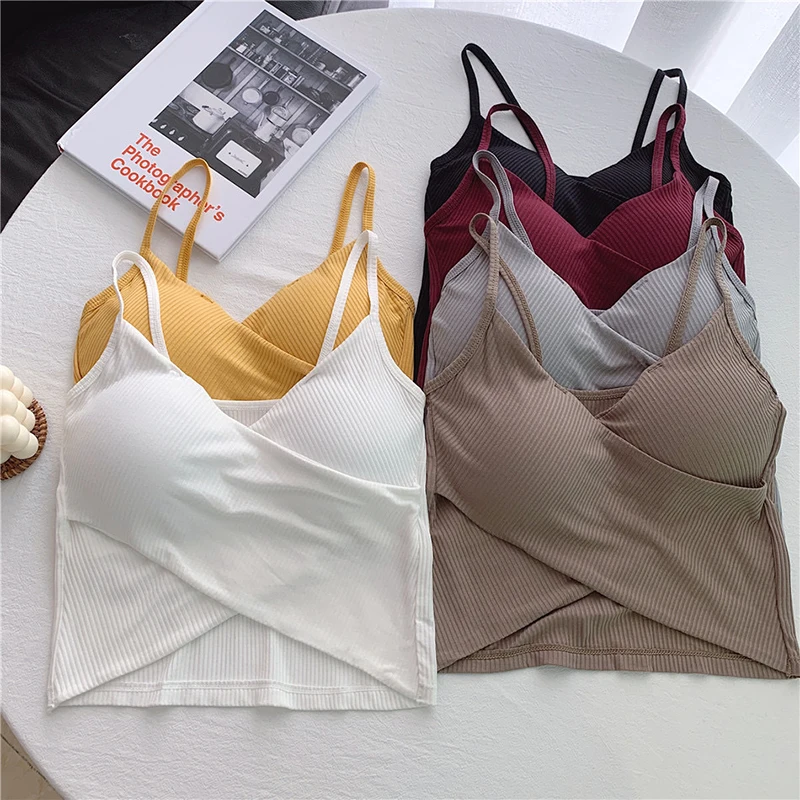 Irregular Casual Sport Camisole Women Strap Design Solid Fashion 2024 Y2K Elegant Ladies Chic Slim Tank Tops