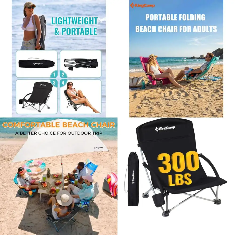 

Портативное увеличенное кресло для кемпинга с сетчатой спинкой и подстаканником, выдерживает до 300 фунтов (136 кг)