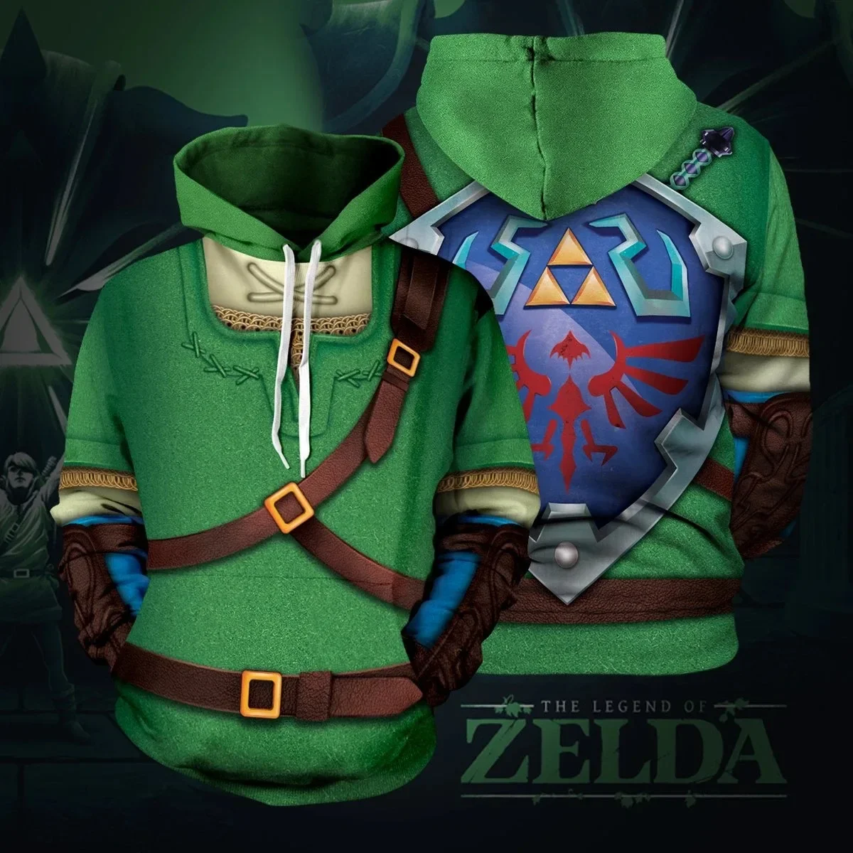 

Cosplay Game Link Cosplay Costumes Sweatshirt 3D Hoodie Jacket Coat Pullover