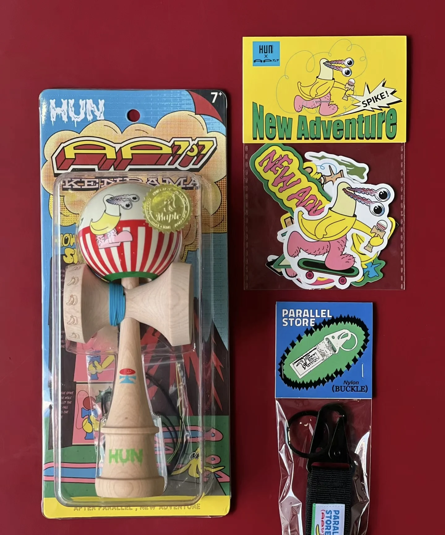 هون X الحلوى الصلبة K2 نوع السيف Kendama الزان لاصق الطلاء الرياضة في الهواء الطلق كرة لياقة بدنية تخفيض الضغط HunKendama هدية مفصلة #6