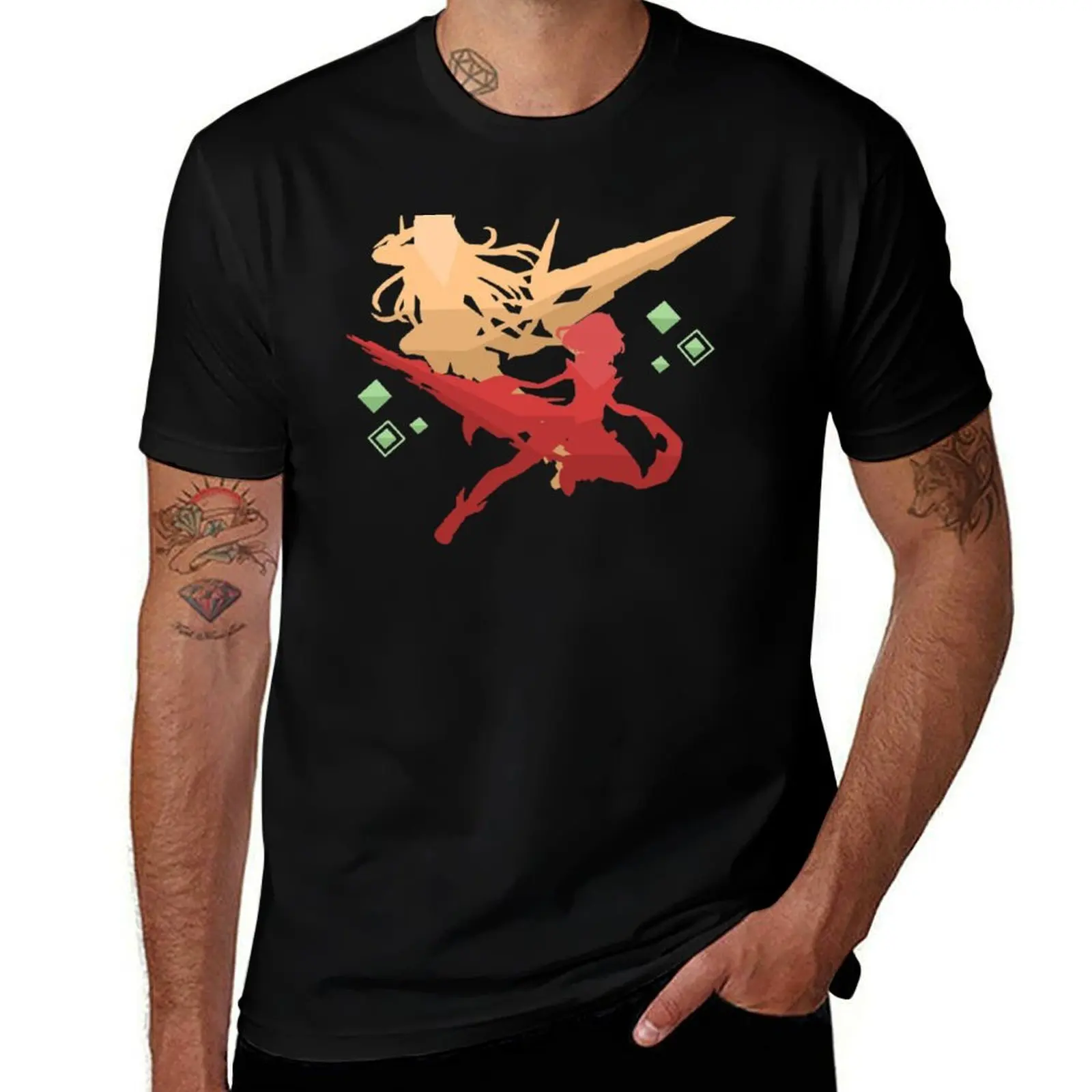 Xenoblade Pyra and Mythra T-Shirt Quick Dry Training Short Sleeve Tee T-Shirt