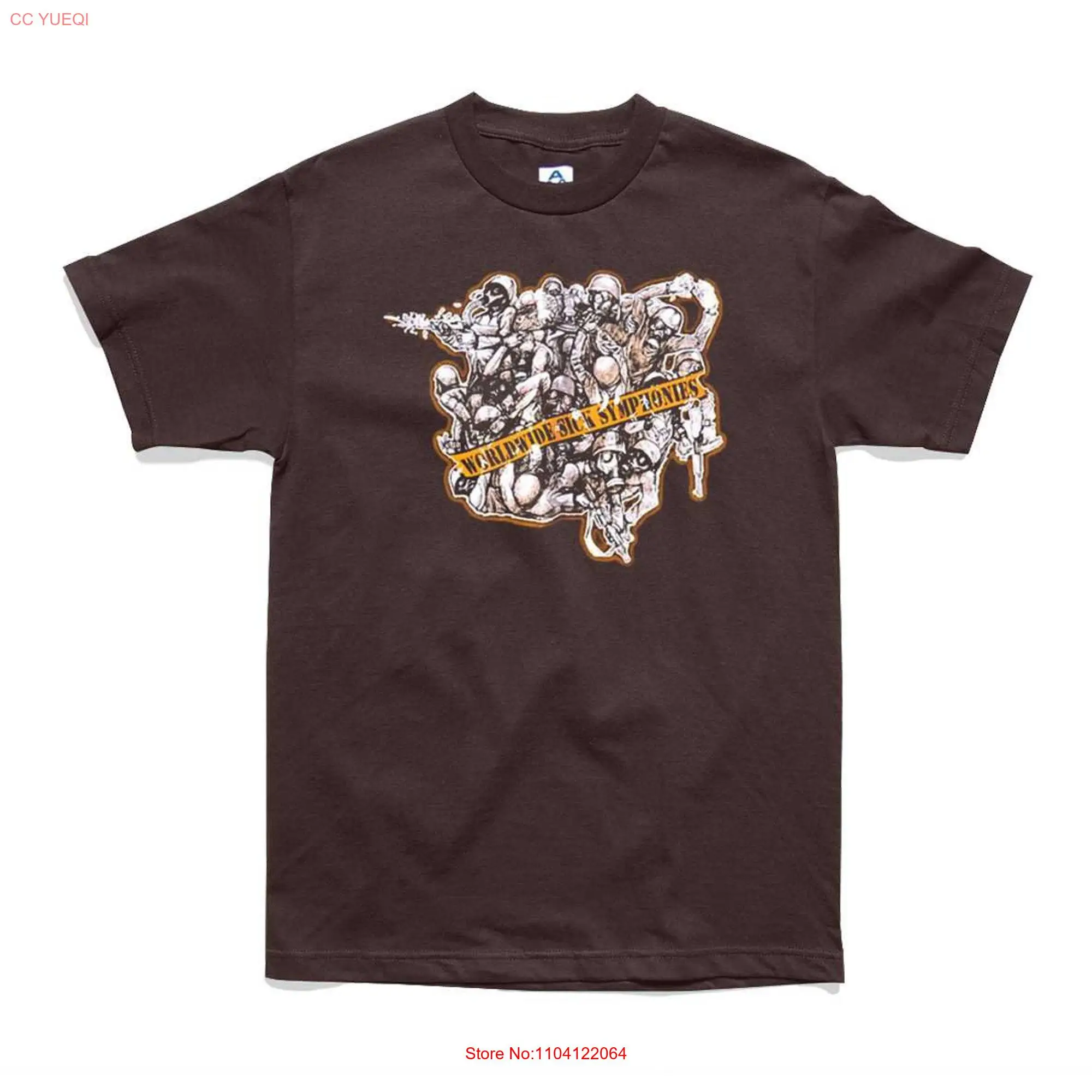 WorldWide Sick Symphonies Brown tee long or short sleeves