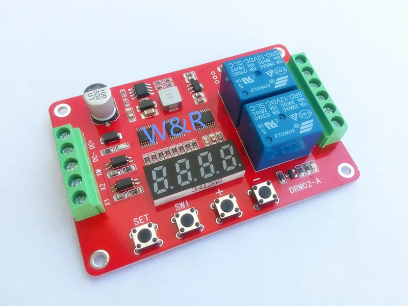 DRM02/ Two-way Multi-function Relay Module / Delay / Self-lock / Cycle / Timing / Time Relay / Etc.