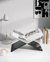 Acrylic Display Stand 4mm Thickness for Bible Recipe Magazine Textbook Coffee Beer Beverage Can Device Shelf Coffee Table Organi