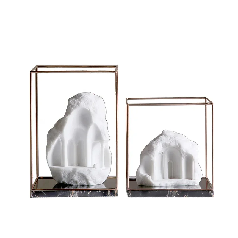 

Light luxury Nordic ornament, study three-dimensional entrance abstract creative arch resin handicraft ornament