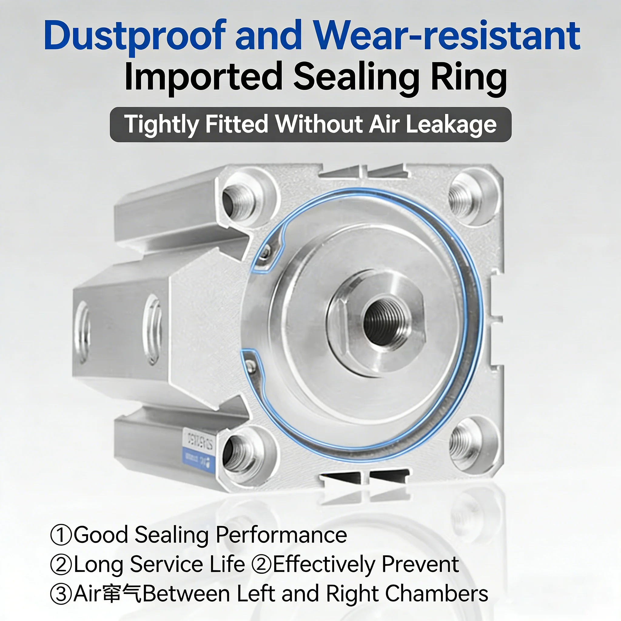 SDA Series Thin Cylinder SDA100-5/10/15/20/25/30/35/40/50/60/70/75/80/100S-B