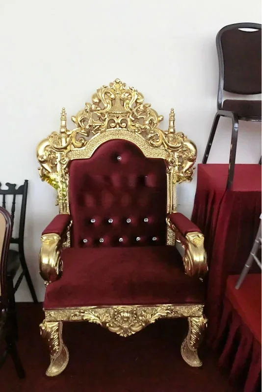 king and queen chairs for hotel for wedding banquet glassy style cheap wholesale