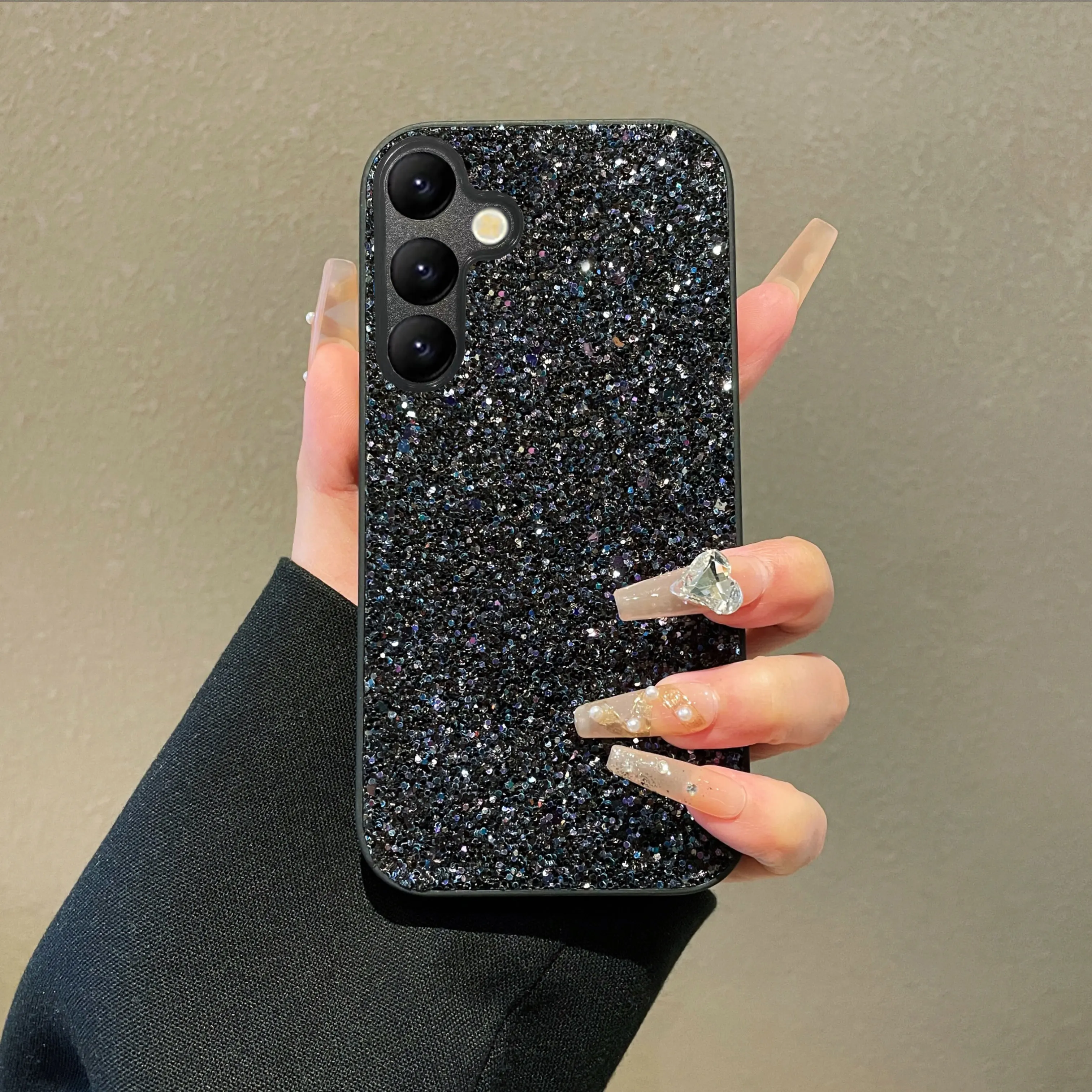Luxuriöse Glänzende Diamant-Strass-Glitzer-Handyhülle für Samsung Galaxy S22 S23 S24 S25 S26 Ultra FE Plus Edge Modische Rückabdeckung – Detail 1