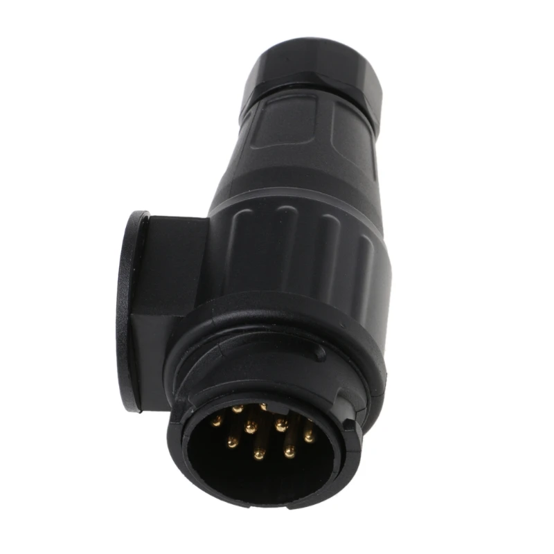 13 Pin Round Standard European Car Plug Connector Plastic Car Trailer 13 Pin Socket Plugs for Trailers T3EF