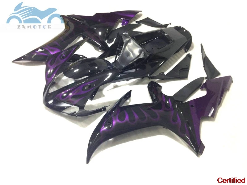 

Free Custom ABS motorcycle fairing Kits fit for YAMAHA 2002 2003 YZFR1 02 03 YZF R1 fairings black purple body parts RG46