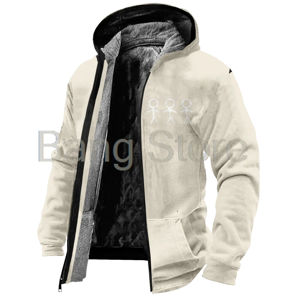 Boywithuke King of Nothing Zipper Jacket Unisex Long Sleeve Thickened Winter Parka Streetwear Coat