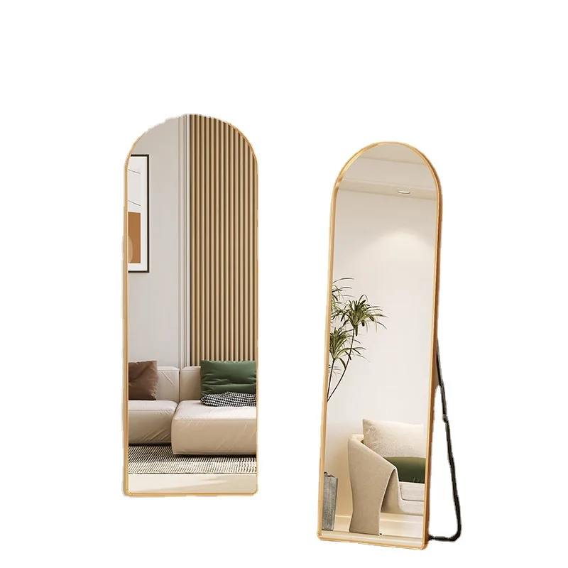 

Home aluminum alloy arch, dressing mirror, home wall-mounted full-body mirror