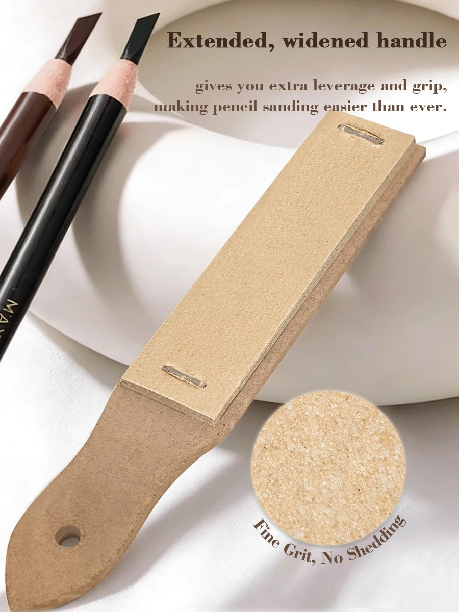 Tearable Eyebrow Pencil Sharpener Sandpaper Board Fine Grit Grinding Pad Sticky Note for Makeup Artists Artists Sharpening Tool