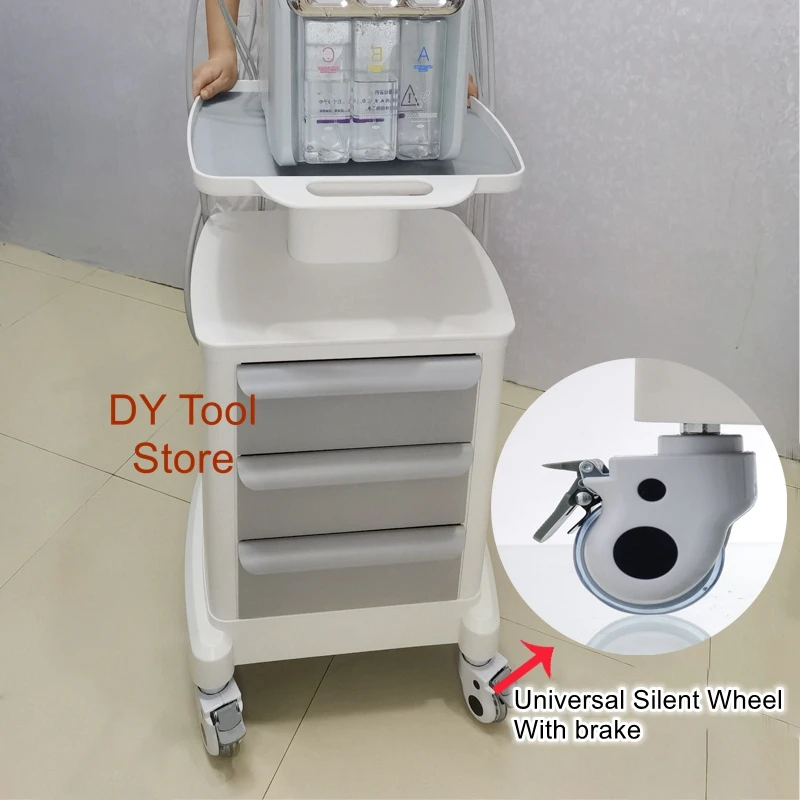 

Dental Clinic Special Mobile Base Beauty Instrument Trolley Multi functional Hair Tool Storage and Storage Cart