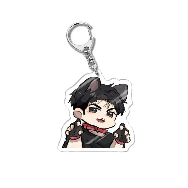 Lovely Korea BL Anime Jinx Collection Keychain Cartoon Joo Jaekyung Kim Dan Acrylic Pendant Key Chain Ornament Bag Accessories