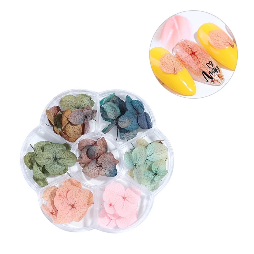 

50Pcs Dried Flower Maple Leaf Gradient Color Nail Art Decoration DIY Sticker Manicure Supplies Gift Friends Family