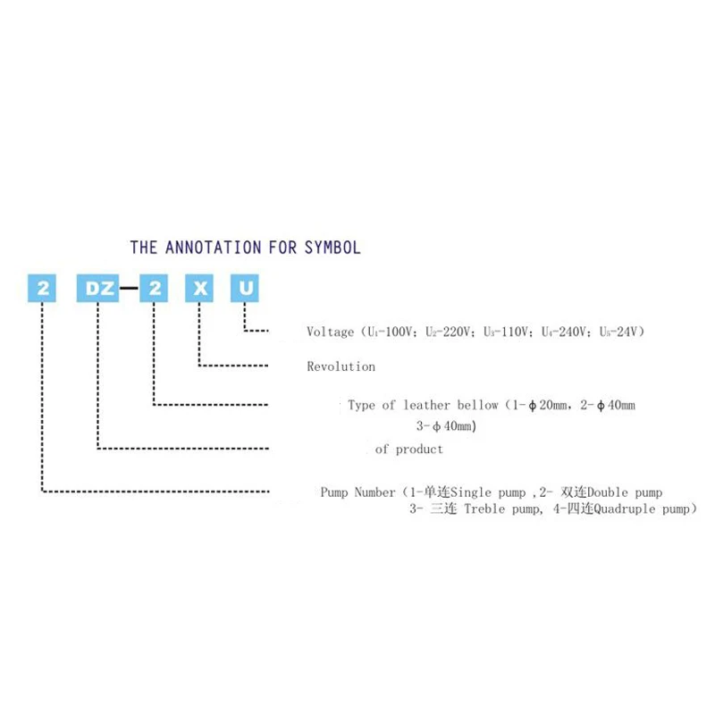 Chemical Metering Pump Bellow Dosing Pump Quantitative Replenishment Self-priming Pump DZ-2XU2 DZ-1XU2