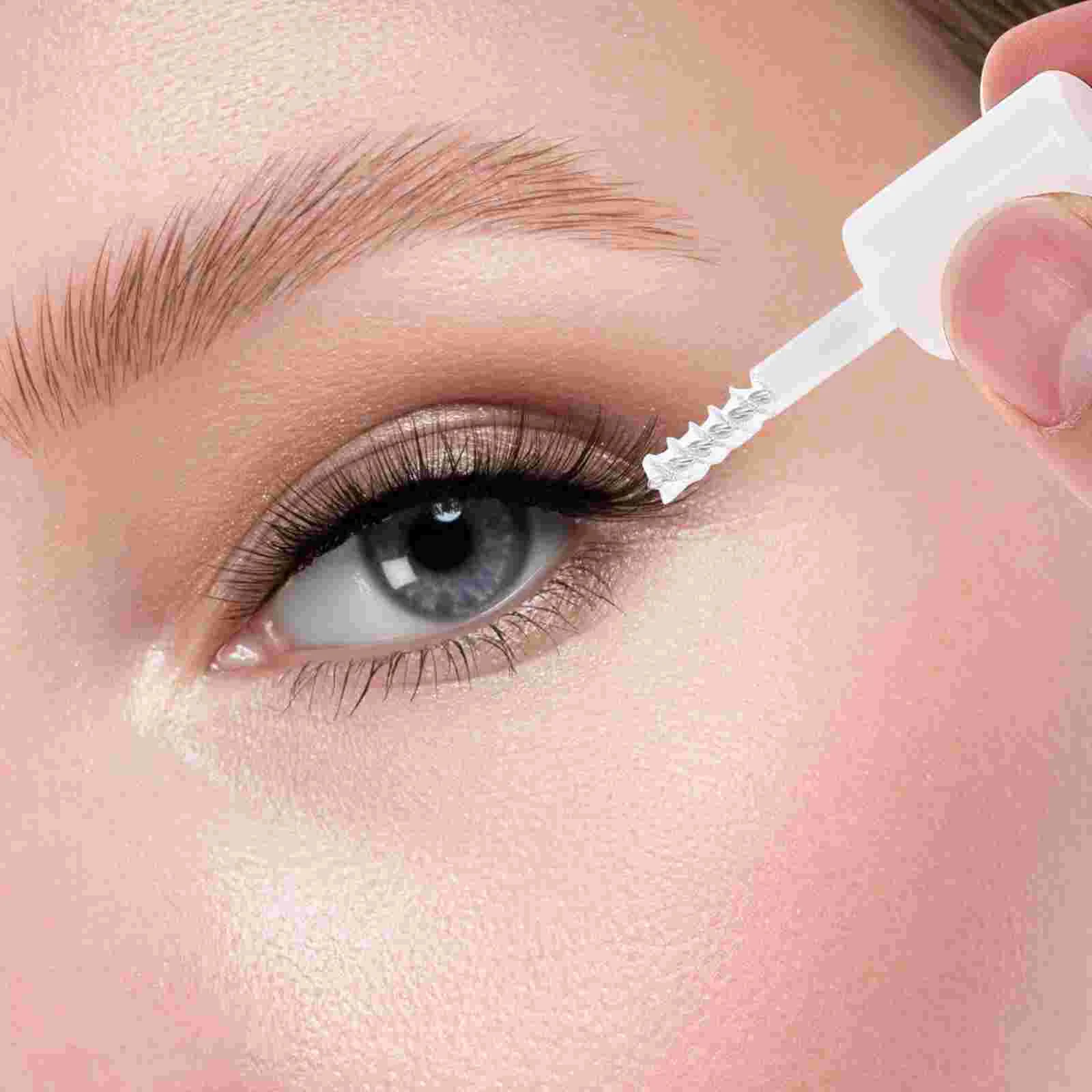 4 Pcs Eyelash Raincoat Mascara Eyebrow Setting Liquid Gel Fixing Plastic Makeup Supplies Women