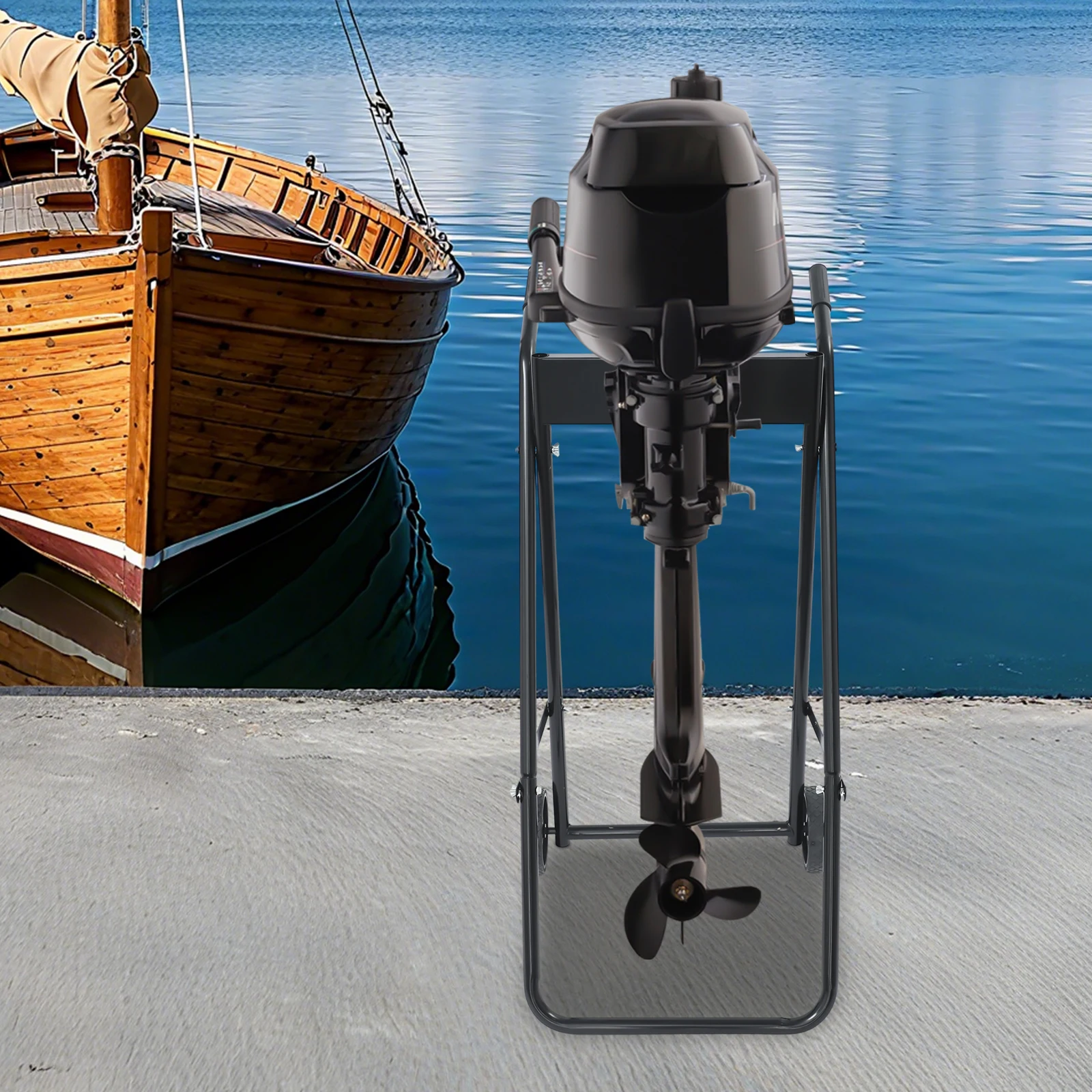 Carrinho de motor externo dobrável