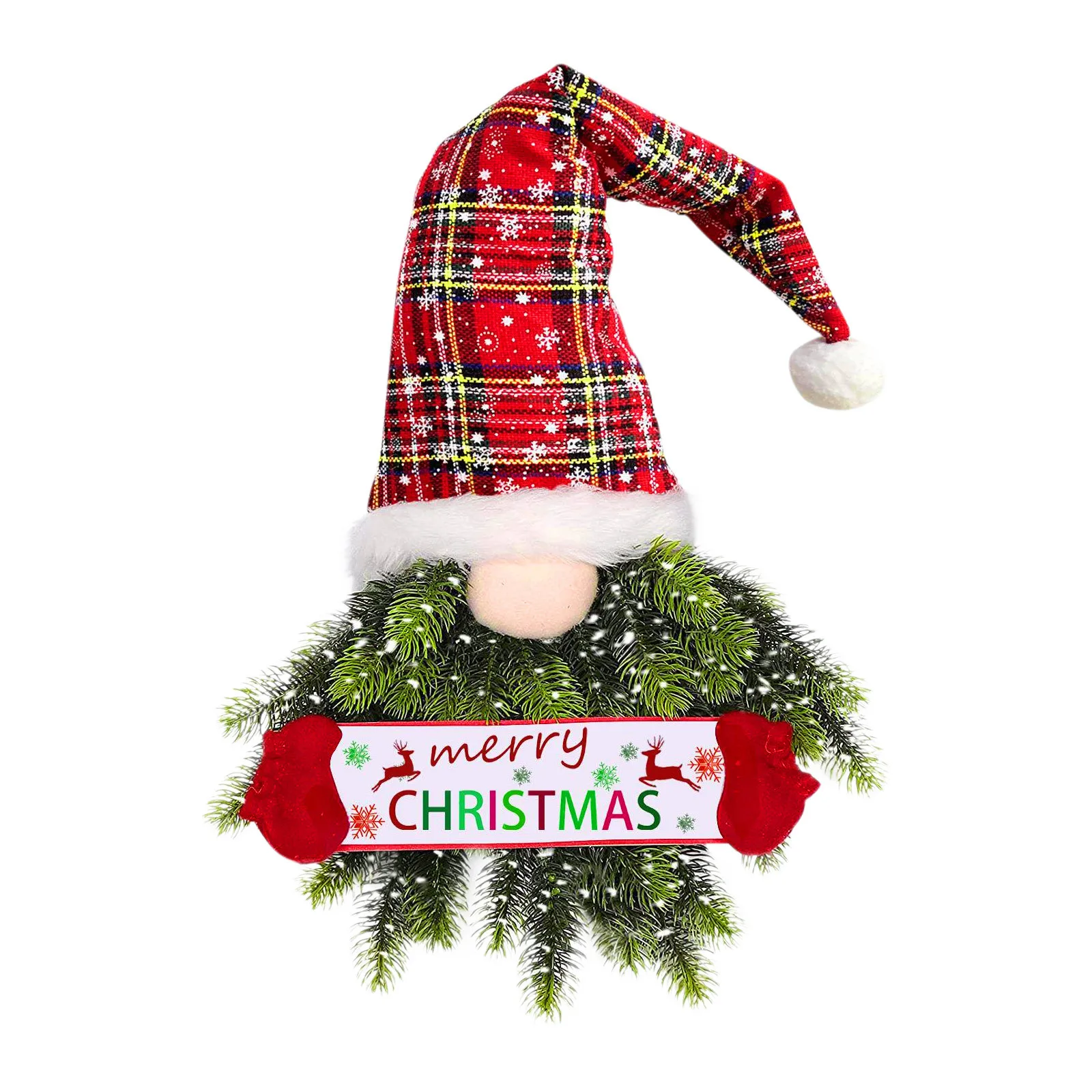 

Christmas Wreath Christmas Decoration Faceless Old Man Christmas Hanging Door Hanging Holiday Ornament Christmas Atmosphere