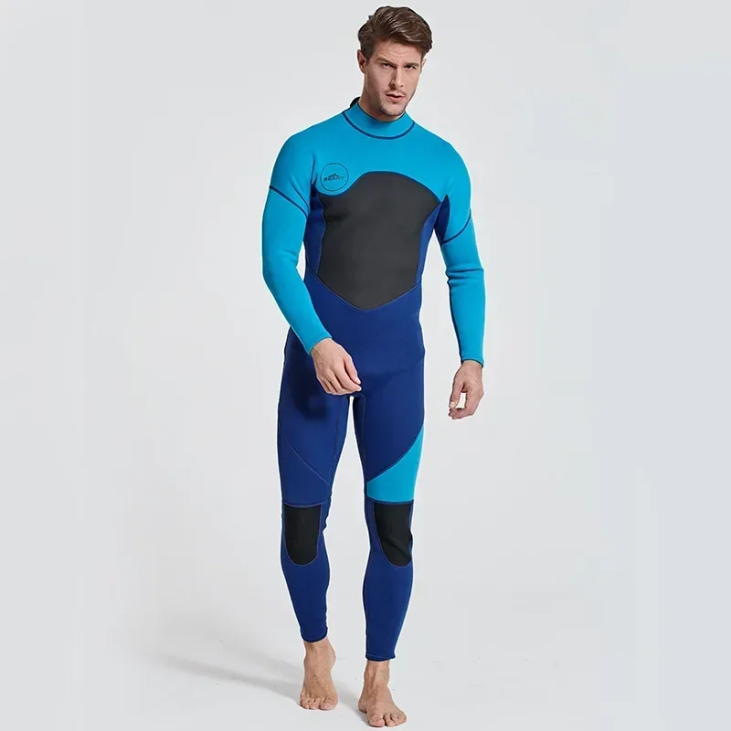 Sbart 3MM neoprenowy kombinezon do nurkowania neoprenowy męski z długimi rękawami całe ciało utrzymujący ciepło kombinezon Surfing pływanie nurkowanie z rurką stroje kąpielowe