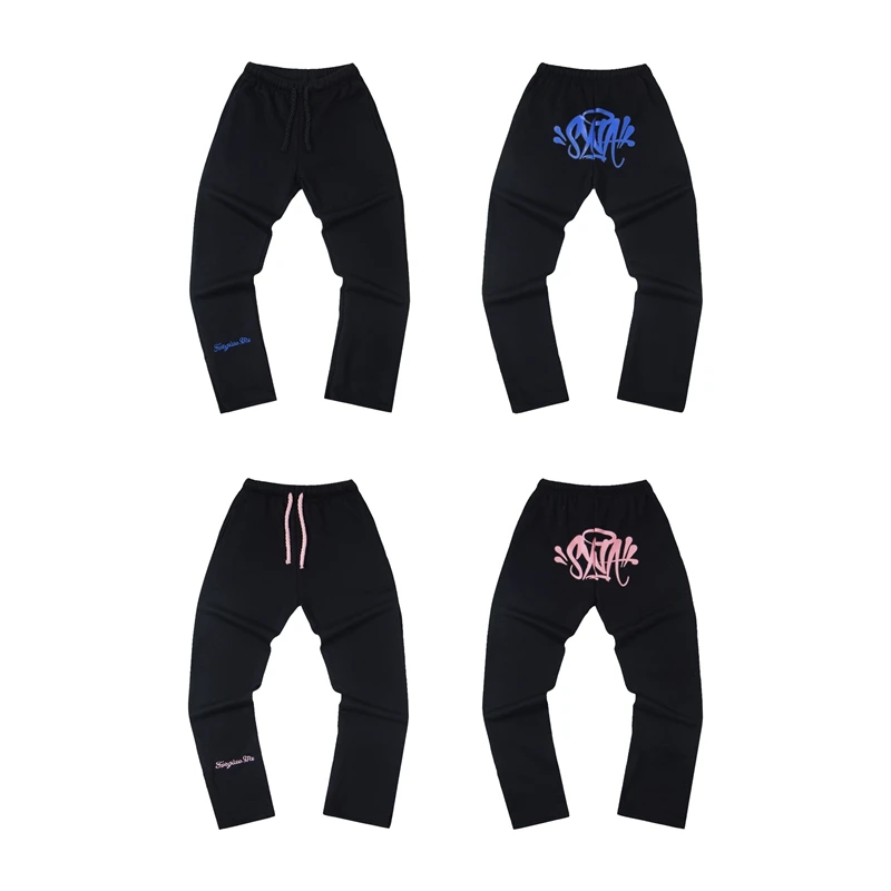 

Syna American Street Drill классические свободные прямые мужские длинные брюки с вышитым буквенным принтом, повседневные брюки ранней осени