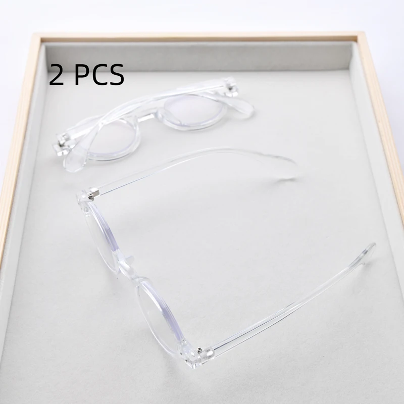 2PCS Anzug Mode Oval Lesebrille Bunte Anti Blau Licht Presbyopie Brille Für Frauen Männer 1,0 Bis + 4,0 – Detail 7