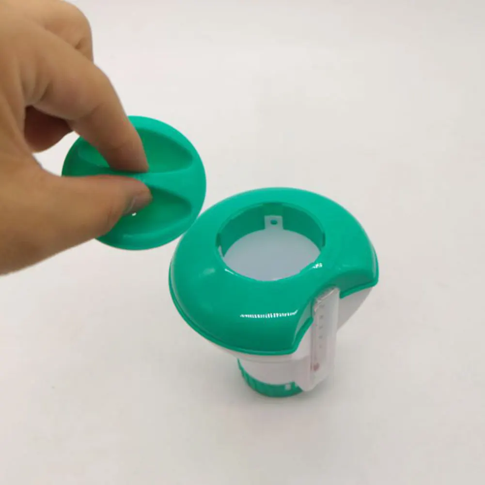 Pool Chlorine Floater with Thermometer Adjustable Chemical Delivery Chlorine Tablets Dispenser Versatile Pool Accessories view 5
