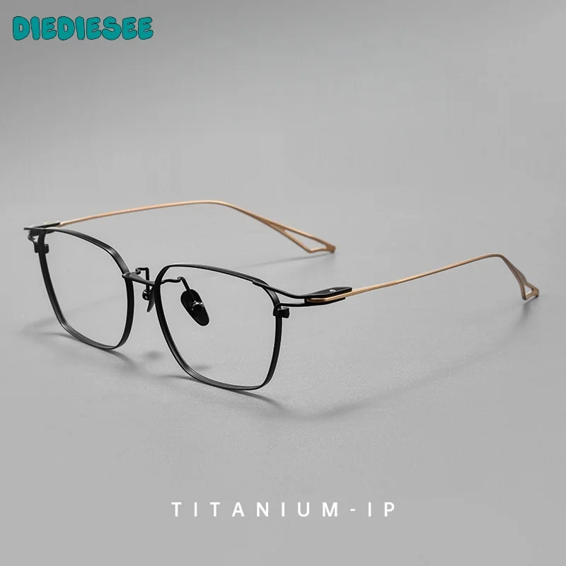 

DIEDIESEE Ultra Light High Quality Pure Titanium Business Glasses Frame Retro Men's Optical Prescription Glasses Frame SEVENZ