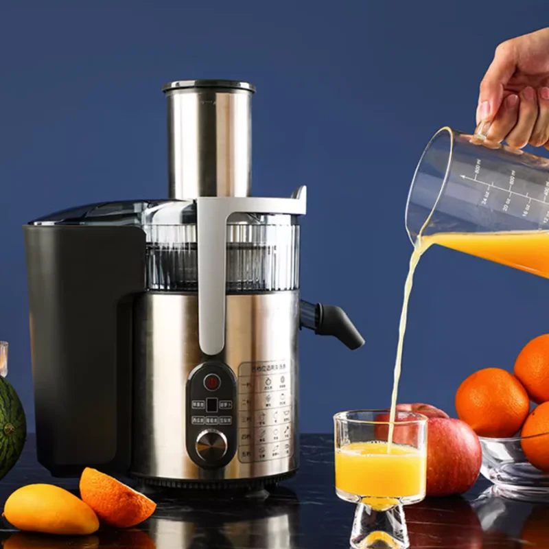 Juicer Commercial Large-Caliber Slag Juice Separation Squeezed Sugarcane Fresh Juice Household Fruit Coconut Juice Juicer