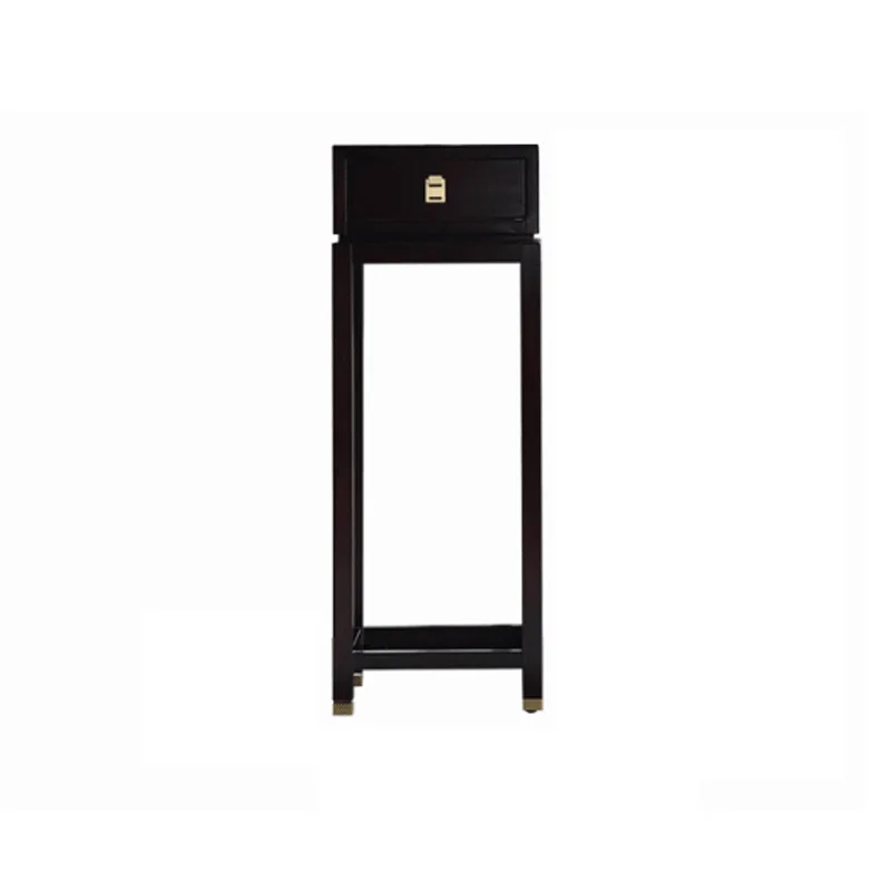 

Modern new Chinese red sandalwood all-solid wood flower stand high-end with drawer medium and high flower stand combination