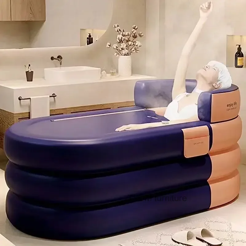 

Portable adult folding bathtub bucket, large capacity folding household sweat steam bathtub, children's inflatable swimming pool