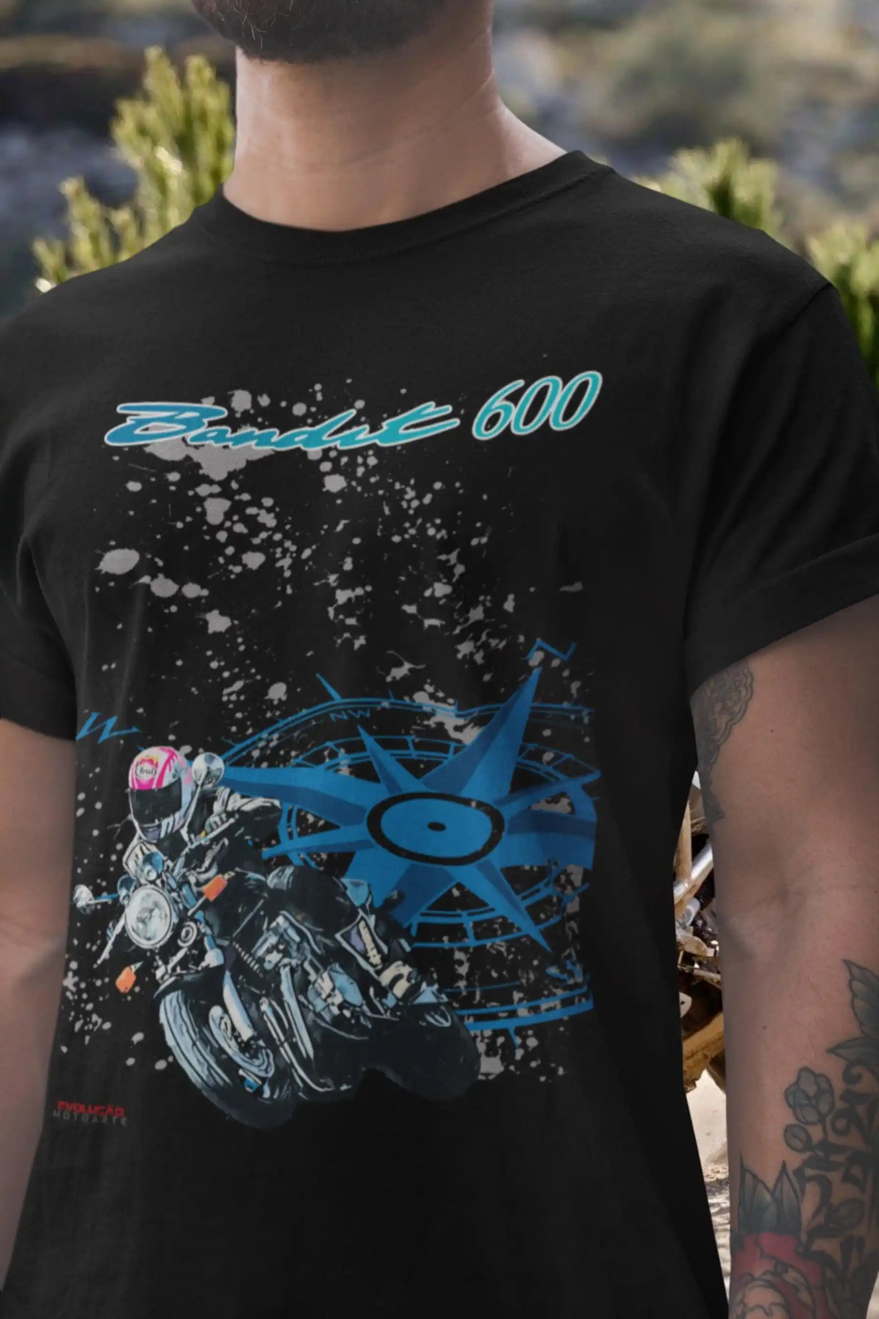 

6@EY S.uzuki Bandit 600 T Shirt Modern Classic Motorcycle Tee Inline Four Rider Graphic Top For S.uzuki Fans GSF600 Custom Bike