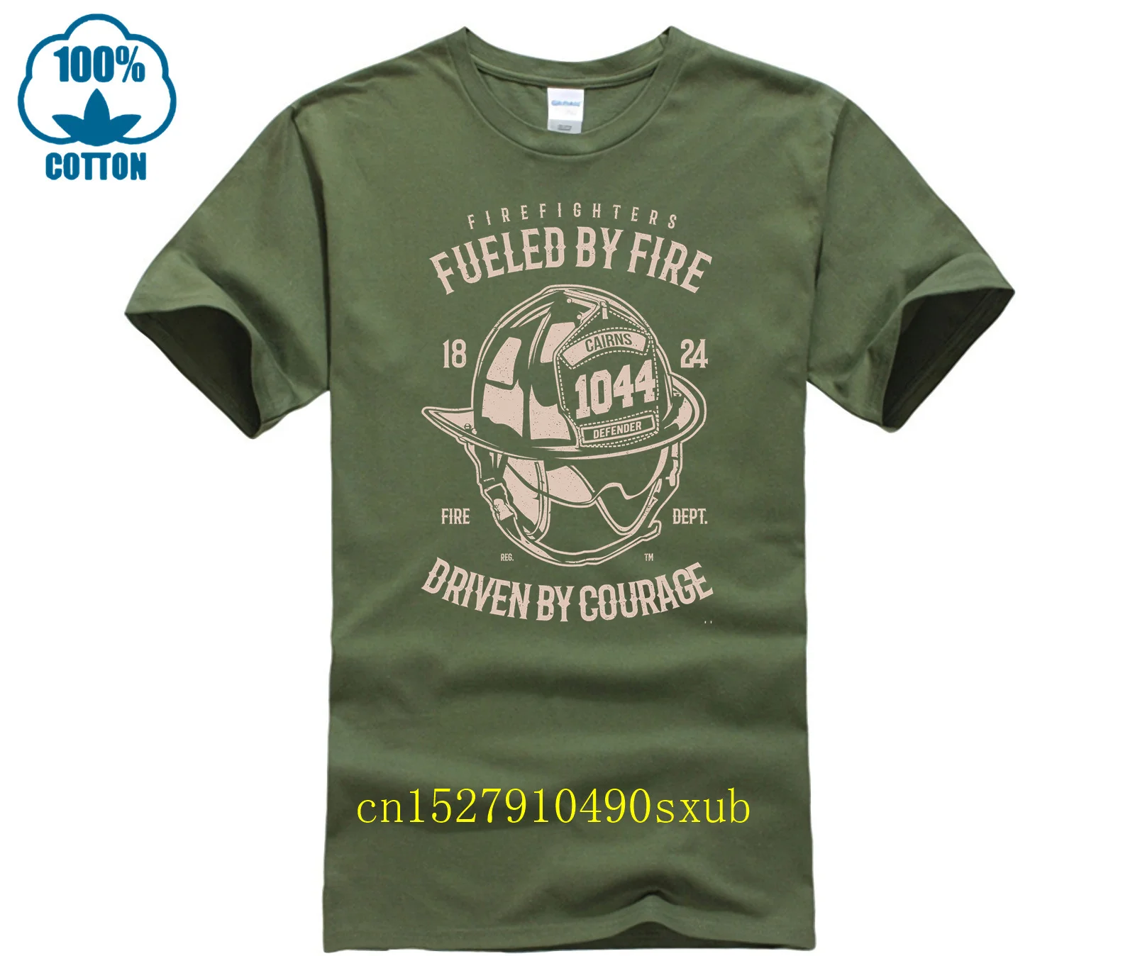 Fuelled By Fire Firefighter T-Shirt Fighter Born To Fight Rescue Squad Dept A667