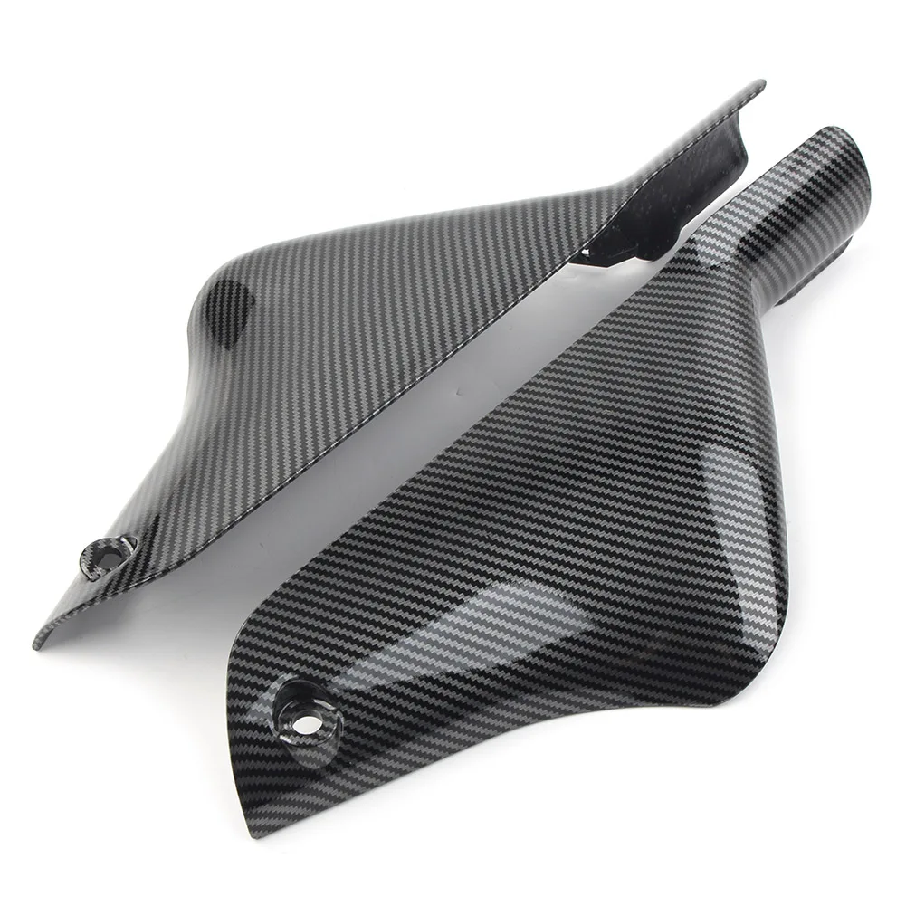 2Pcs Carbon Fiber Color Motorbike Front Fender Fairing Cover For Kawasaki ZX6R ZX-6R 2000 2001 2002 Both Side Protector Guard