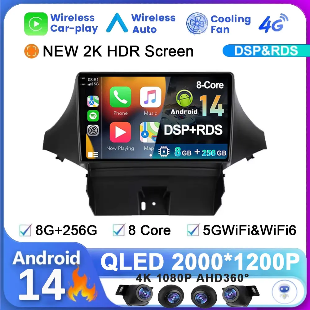 Android 14 System For Chevrolet Orlando 2010 - 2018 Car Radio Multimedia Video Player Navigation Carplay GPS 5G WIFI No 2din Din